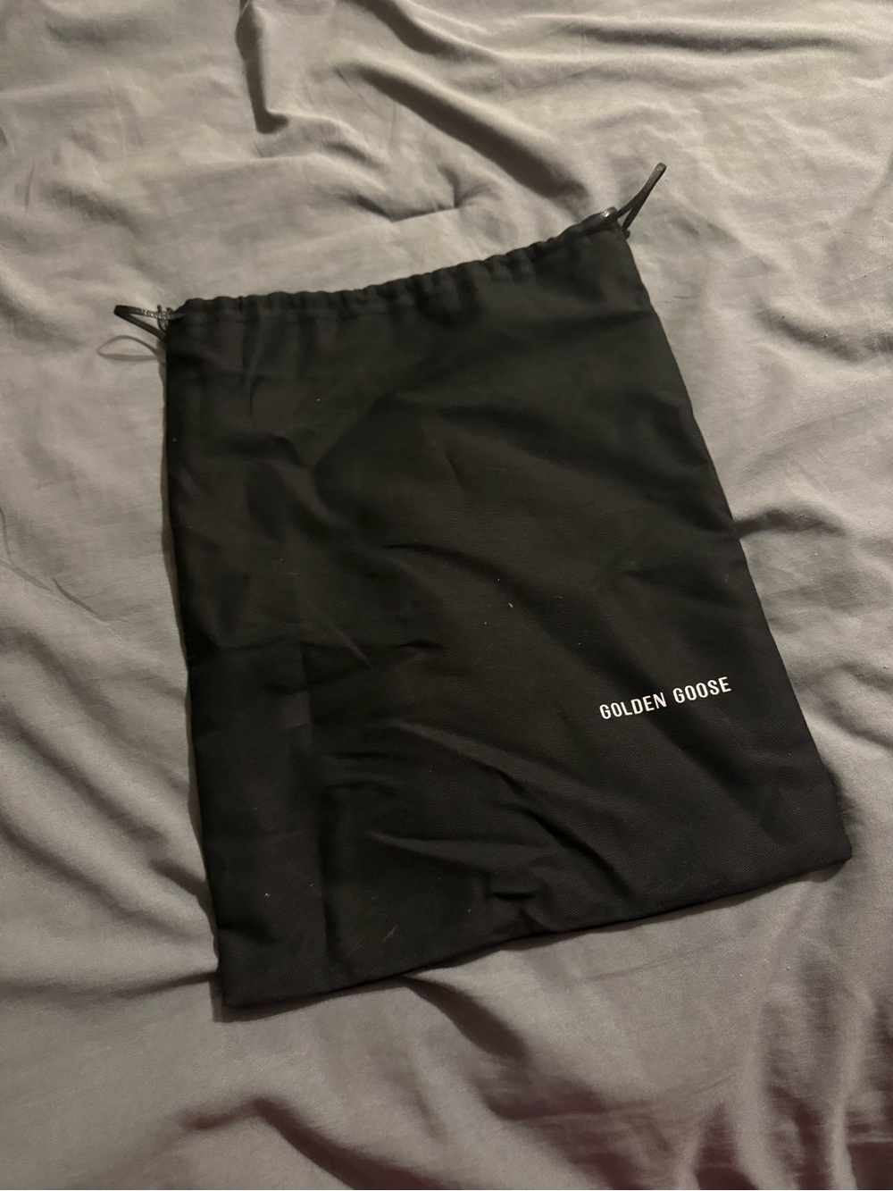 Golden Goose Black Drawstring sneaker dust Bag